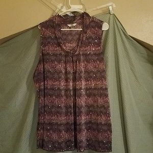 Sleeveless Purple blouse